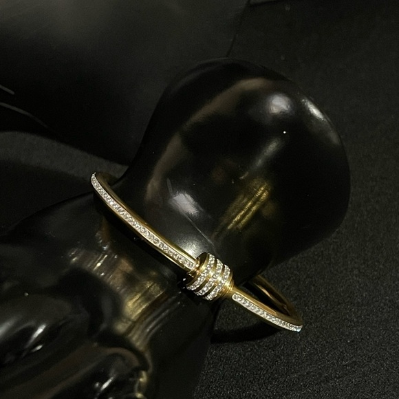 Lorette-Chic(GOLD)Rhinestone Zircon Beads Stainless Steel Gold Plated Bracelet - Picture 13 of 13